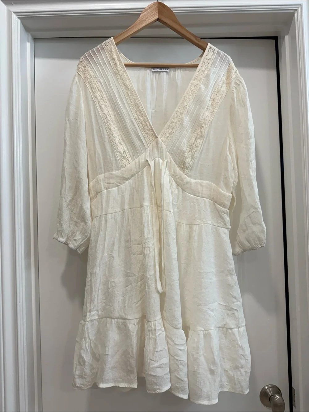 Baltic Born Amelia Boho Mini Dress – Off White – Size XL – Excellent Condition